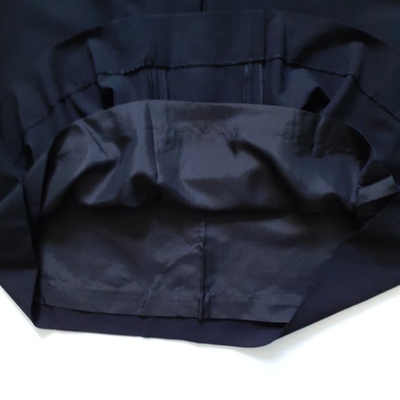 Chanel Wool Skirt With Pockets & Inverted Pleat Silk Lining Size 10 - Picture 11 of 14